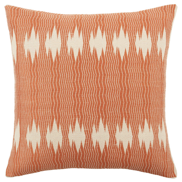 Jaipur Living Jaipur Living Handwoven Cotton Tribal Pillow Cover Artisan Loom Craft Bohemian Accent Terracotta PLC102410