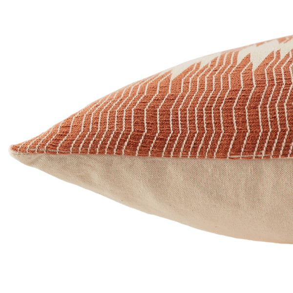 Jaipur Living Jaipur Living Handwoven Cotton Tribal Pillow Cover Artisan Loom Craft Bohemian Accent Terracotta PLC102410