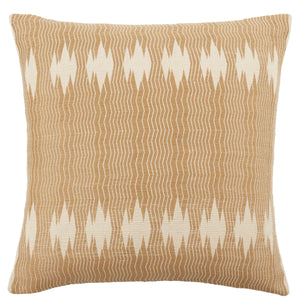 Jaipur Living Jaipur Living Handwoven Cotton Tribal Pillow Cover Artisan Loom Craft Bohemian Accent Tan PLC102413