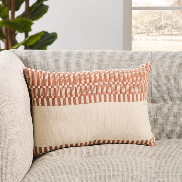 Jaipur Living Jaipur Living Handwoven Cotton Lumbar Pillow Cover Naga Tribal Geometric Boho Decor PLC102414