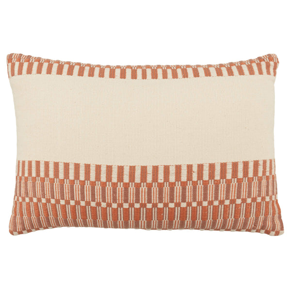 Jaipur Living Jaipur Living Letsami Handwoven Cotton Lumbar Pillow Naga Tribal Geometric Accent Down PLW103688