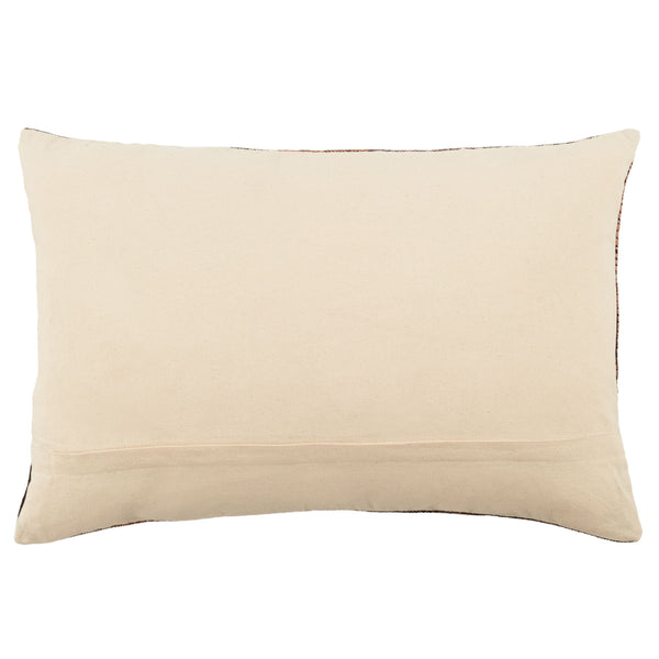 Jaipur Living Jaipur Living Patkai Handwoven Cotton Lumbar Pillow Naga Tribal Geometric Artisan Tan Poly Fill PLW103691
