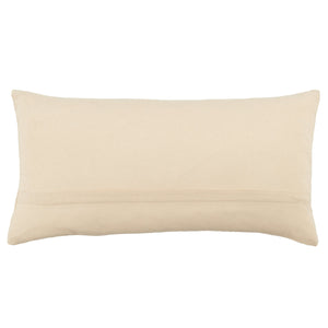 Jaipur Living Jaipur Living Milak Handwoven Cotton Tribal Lumbar Pillow Nagaland Artisan Craft Beige 13"X21" Lumbar Poly Fill PLW103693
