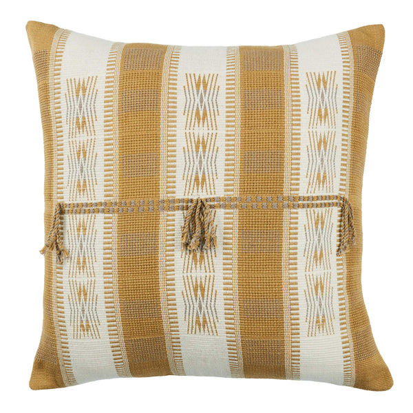 Jaipur Living Jaipur Living Adin Handwoven Cotton Tribal Stripe Throw Pillow for Boho Interiors Poly Fill PLW103846
