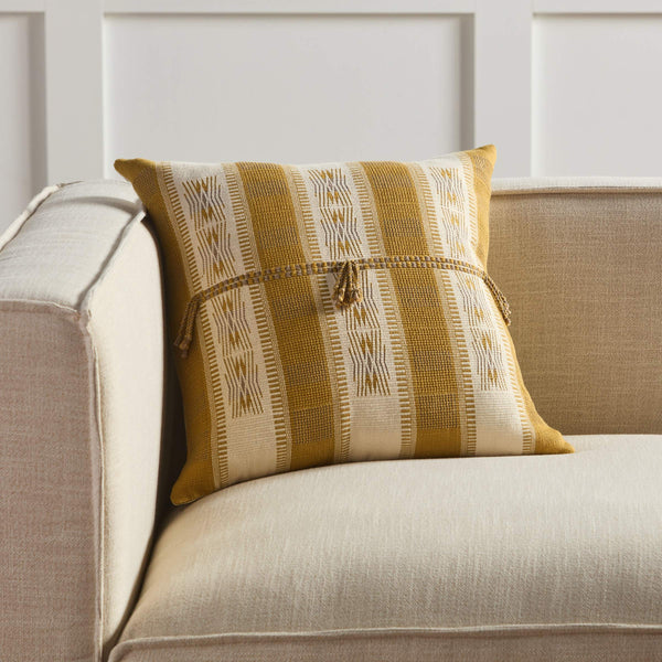 Jaipur Living Jaipur Living Adin Handwoven Cotton Tribal Stripe Throw Pillow for Boho Interiors Poly Fill PLW103846