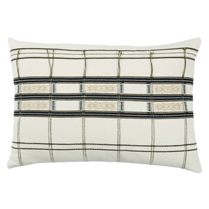 Jaipur Living Jaipur Living Merima Handwoven Cotton Lumbar Cover with Naga Tribal Stripe Pattern PLC102528