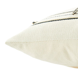 Jaipur Living Jaipur Living Merima Handwoven Cotton Lumbar Cover with Naga Tribal Stripe Pattern PLC102528