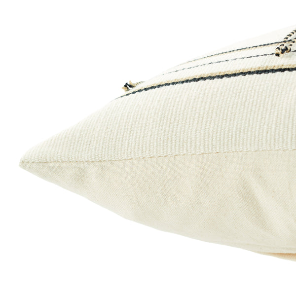 Jaipur Living Jaipur Living Merima Handwoven Cotton Lumbar Cover with Naga Tribal Stripe Pattern PLC102528