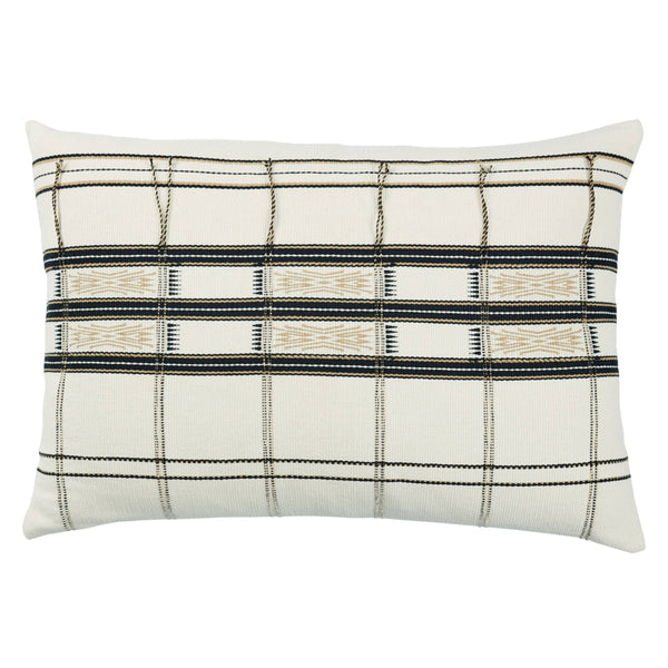 Jaipur Living Jaipur Living Merima Handwoven Cotton Lumbar Pillow Naga Tribal Stripe Artisan Accent Poly Fill PLW103848