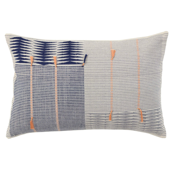 Jaipur Living Jaipur Living Handwoven Cotton Lumbar Pillow Cover with Naga Tribal Stripe Motifs PLC102529