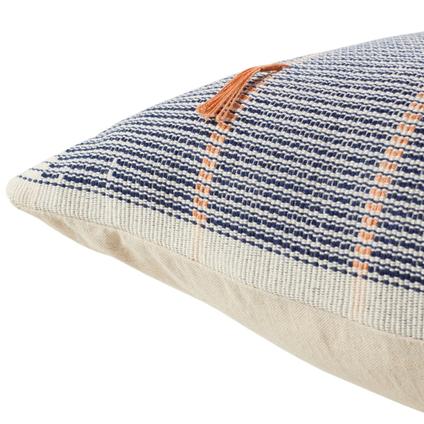 Jaipur Living Jaipur Living Handwoven Cotton Lumbar Pillow Cover with Naga Tribal Stripe Motifs PLC102529
