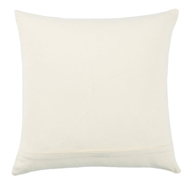 Jaipur Living Jaipur Living Sanis Handwoven Cotton Tribal Geometric Throw Pillow for Bohemian Interiors Light Gray 18" Square Poly Fill PLW103870