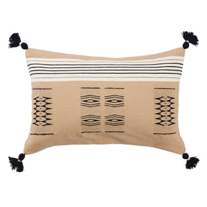 Jaipur Living Jaipur Living Tobu Handwoven Cotton Lumbar Pillow Nagaland Tribal Stripe Artisan Accent Poly Fill PLW103886