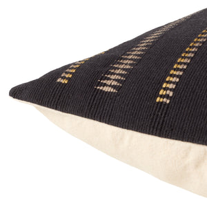 Jaipur Living Jaipur Living Handwoven Cotton Lumbar Pillow Cover with Tribal Stripe Artisan Detail PLC102541