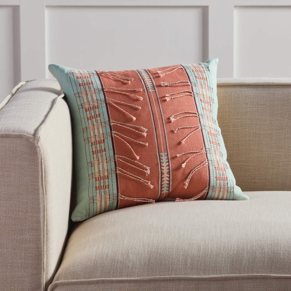 Jaipur Living Jaipur Living Handcrafted Tribal Cotton Throw Pillow Loom Woven Artisan Stripe Accent Poly Fill PLW103873