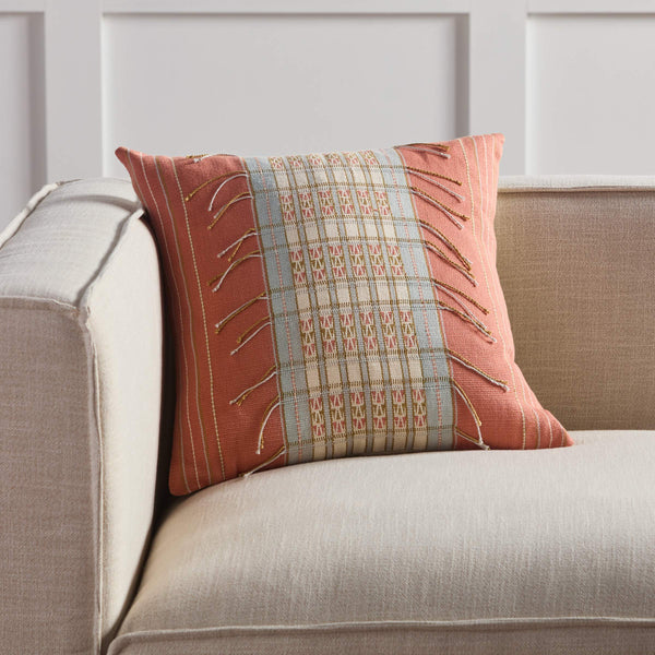Jaipur Living Jaipur Living Handwoven Cotton Tribal Stripe Throw Pillow for Boho Global Decor Poly Fill PLW103874
