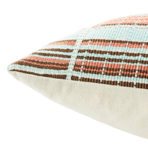 Jaipur Living Jaipur Living Rengma Hand Loomed Cotton Lumbar Pillow Tribal Stripe Boho Accent Down PLW103867