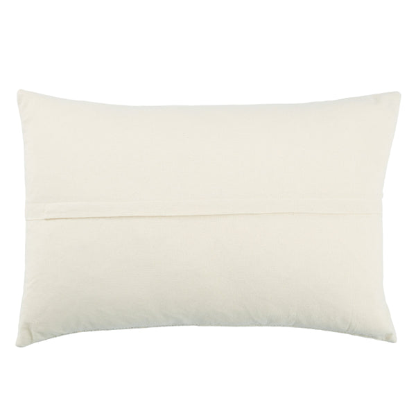 Jaipur Living Jaipur Living Lumami Handwoven Cotton Lumbar Pillow Naga Tribal Stripe Artisan Craft Light Gray Down PLW103868