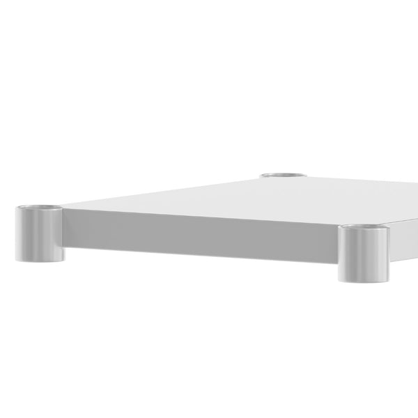 English Elm Woodford Galvanized Under Shelf - Adjustable Heavy-Duty Storage for Prep and Work Tables in Kitchens Stainless Steel 24"W x 18"D NH-GU-2418-GG