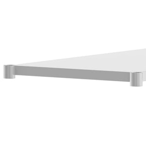 English Elm Woodford Galvanized Under Shelf - Adjustable Heavy-Duty Storage for Prep and Work Tables in Kitchens Stainless Steel 24"W x 72"D NH-GU-2472-GG