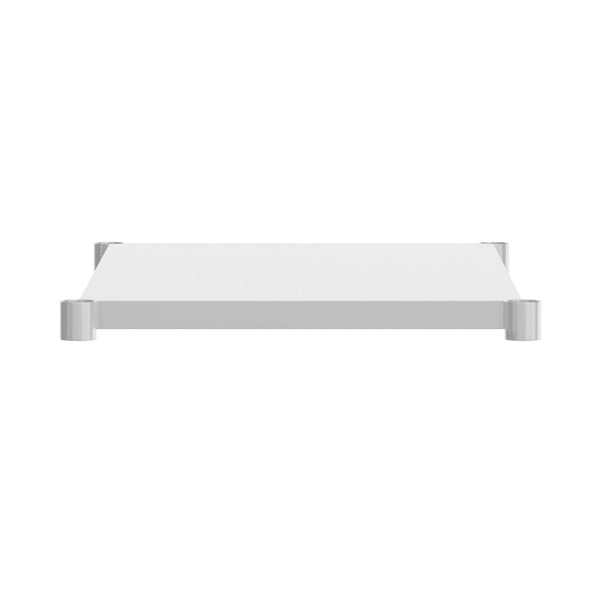 English Elm Woodford Galvanized Under Shelf - Adjustable Heavy-Duty Storage for Prep and Work Tables in Kitchens Stainless Steel 30"W x 48"D NH-GU-3048-GG