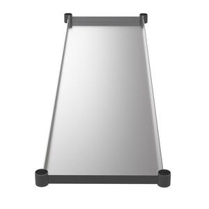 English Elm Woodford Galvanized Under Shelf - Adjustable Heavy-Duty Storage for Prep and Work Tables in Kitchens Stainless Steel 65.125"W x 22"D NH-GU-3072-GG