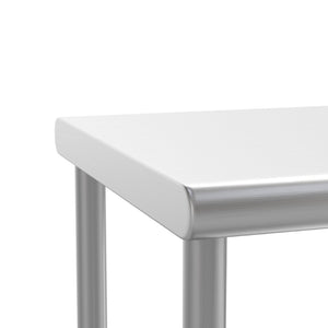 English Elm Reese Heavy-Duty 430 Stainless Steel Double Overshelf for Commercial Kitchens – NSF Certified Storage Stainless Steel 36"W x 12"D x 33.5"H NH-OSD-1236-GG