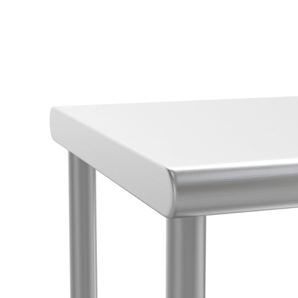 English Elm Reese Heavy-Duty 430 Stainless Steel Double Overshelf for Commercial Kitchens – NSF Certified Storage Stainless Steel 36"W x 12"D x 33.5"H NH-OSD-1236-GG