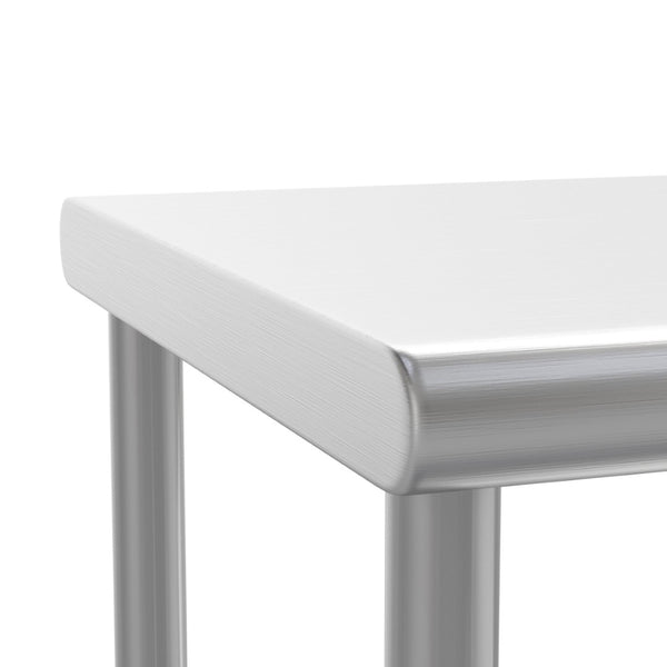 English Elm Reese Heavy-Duty 430 Stainless Steel Double Overshelf for Commercial Kitchens – NSF Certified Storage Stainless Steel 72"W x 12"D x 33.5"H NH-OSD-1272-GG