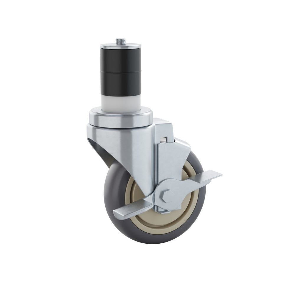 English Elm Summit Commercial Grade Kitchen Casters Set - Heavy Duty 4-Piece with 2 Locking & 2 Swivel Design NH-W01-GG