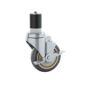 English Elm Summit Commercial Grade Kitchen Casters Set - Heavy Duty 4-Piece with 2 Locking & 2 Swivel Design NH-W01-GG