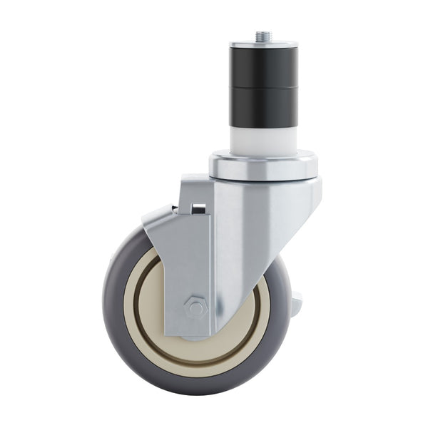 English Elm Summit Commercial Grade Kitchen Casters Set - Heavy Duty 4-Piece with 2 Locking & 2 Swivel Design NH-W01-GG