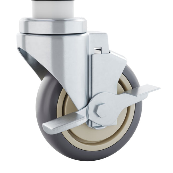 English Elm Summit Commercial Grade Kitchen Casters Set - Heavy Duty 4-Piece with 2 Locking & 2 Swivel Design NH-W01-GG