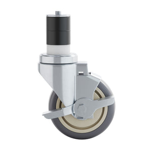 English Elm Summit Commercial Grade Kitchen Casters Set - Heavy Duty 4-Piece with 2 Locking & 2 Swivel Design NH-W01-GG