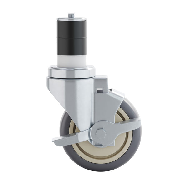 English Elm Summit Commercial Grade Kitchen Casters Set - Heavy Duty 4-Piece with 2 Locking & 2 Swivel Design NH-W01-GG