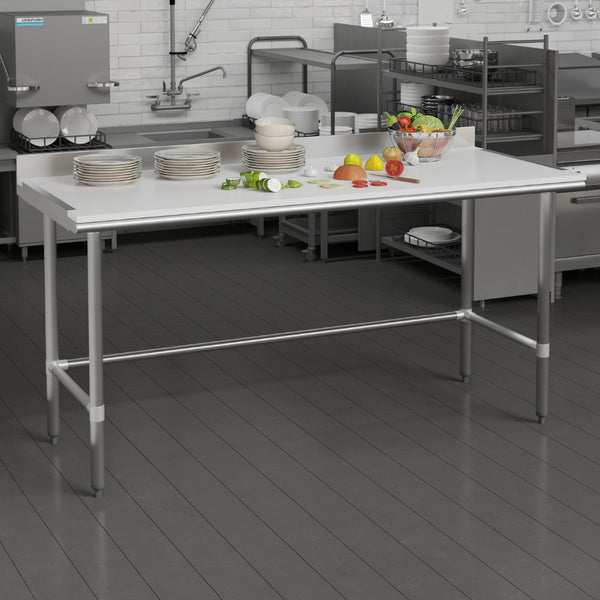 English Elm Denton Commercial Grade NSF Certified Poly Cutting Board - 0.75" Thick, Easy Install for Kitchens NH-WT-3072-TOP-GG