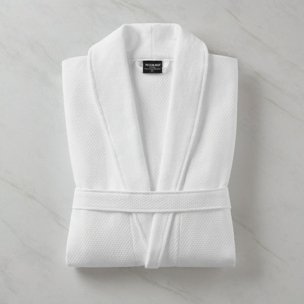 JLA Home Waffle Velour Cotton Bath Robe with Shawl Collar and Antimicrobial Spa Finish NH04-0003