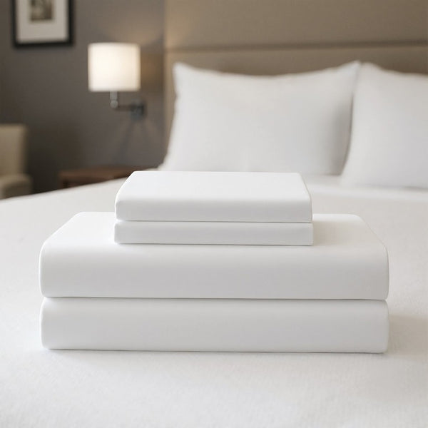 JLA Home Percale Weave 300 Thread Count Cotton Sheet Set with Antimicrobial Hotel Comfort 60% Cotton 40% Polyester 4.72 H NH20-0142