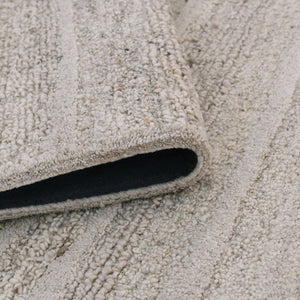 Amer Rugs Nimbus Modern Geometric Lines Hand-hooked Area Rug - Elevate Your Space With Nature's Beauty Beige Wool, Cotton Backing Nim30203