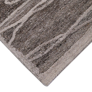 Amer Rugs Nimbus Modern Geometric Lines Hand-hooked Area Rug - Elevate Your Space With Nature's Beauty Beige Charcoal Wool, Cotton Backing Nim689119