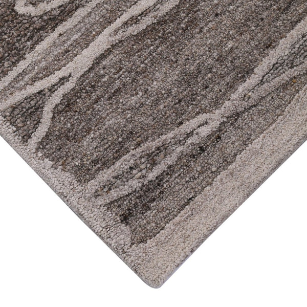 Amer Rugs Nimbus Modern Geometric Lines Hand-hooked Area Rug - Elevate Your Space With Nature's Beauty Beige Charcoal Wool, Cotton Backing Nim689119