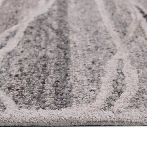 Amer Rugs Nimbus Modern Geometric Lines Hand-hooked Area Rug - Elevate Your Space With Nature's Beauty Beige Charcoal Wool, Cotton Backing Nim689119