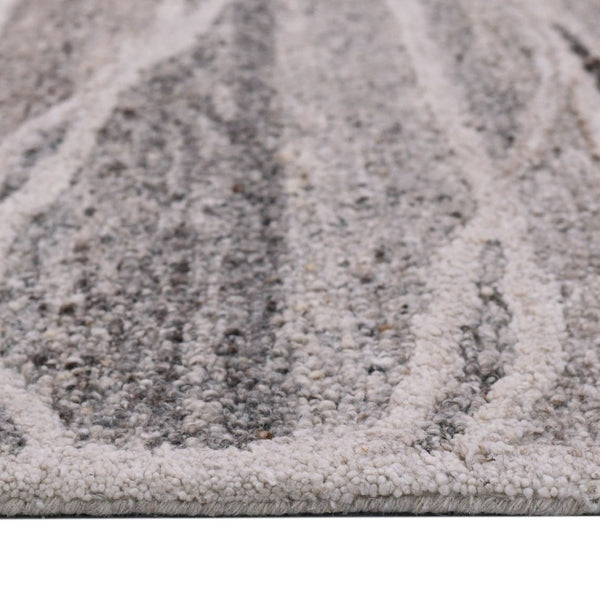 Amer Rugs Nimbus Modern Geometric Lines Hand-hooked Area Rug - Elevate Your Space With Nature's Beauty Beige Charcoal Wool, Cotton Backing Nim689119