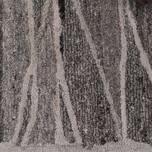 Amer Rugs Nimbus Modern Geometric Lines Hand-hooked Area Rug - Elevate Your Space With Nature's Beauty Beige Charcoal Wool, Cotton Backing Nim689119