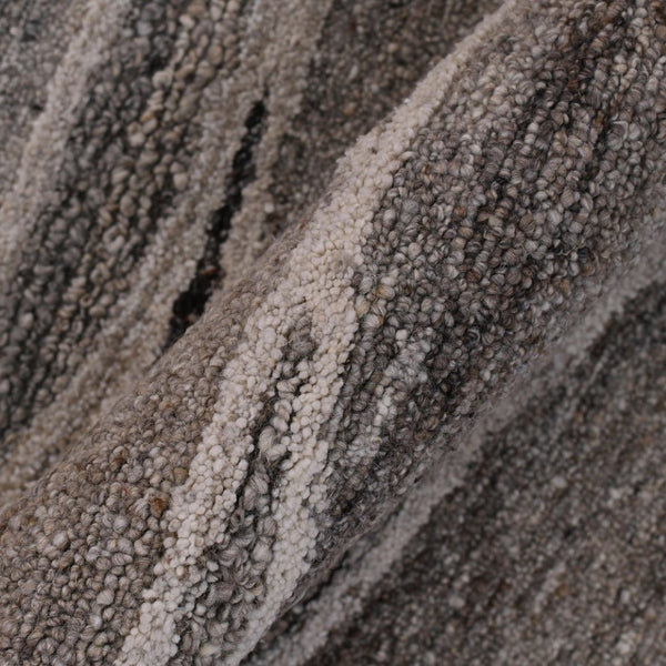 Amer Rugs Nimbus Modern Geometric Lines Hand-hooked Area Rug - Elevate Your Space With Nature's Beauty Beige Charcoal Wool, Cotton Backing Nim689119