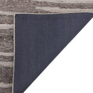 Amer Rugs Nimbus Modern Geometric Lines Hand-hooked Area Rug - Elevate Your Space With Nature's Beauty Beige Brown Wool, Cotton Backing Nim70203