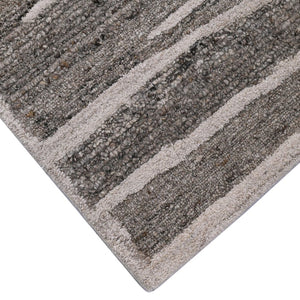 Amer Rugs Nimbus Modern Geometric Lines Hand-hooked Area Rug - Elevate Your Space With Nature's Beauty Beige Brown Wool, Cotton Backing Nim70203