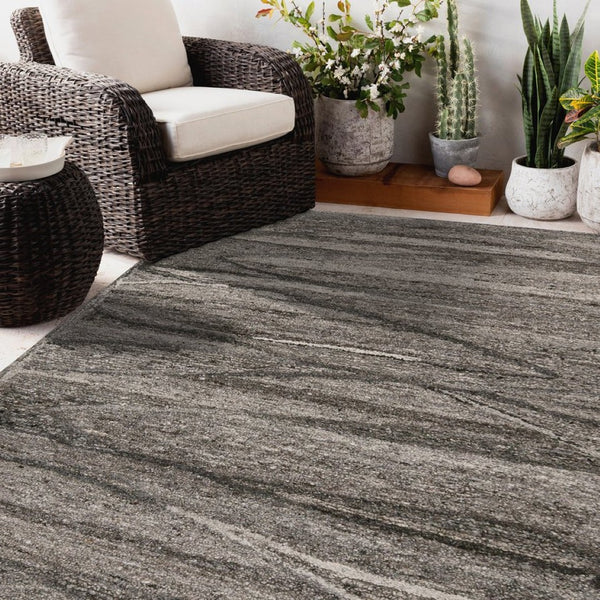 Amer Rugs Nimbus Modern Geometric Lines Hand-hooked Area Rug - Elevate Your Space With Nature's Beauty Brown Light Beige Wool, Cotton Backing Nim90576