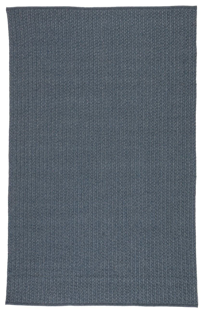 Jaipur Living Nirvana Premium Iver Nip02 Handwoven Handmade 100% Polypropylene Solids Solid Outdoor Rug Blue, Gray 100% Polypropylene Rug132561
