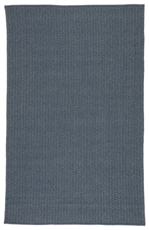 Jaipur Living Nirvana Premium Iver Nip02 Handwoven Handmade 100% Polypropylene Solids Solid Outdoor Rug Blue, Gray 100% Polypropylene Rug132561
